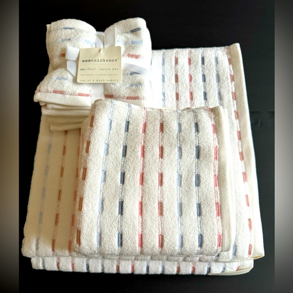 ECOEXISTENCE Bath 8pc Ecoexistence Quick Dry Bath Towels